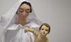Virgen de la Piedad de Almendralejo recupera parte de imagen histrica tras restauracin