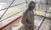 Ayuntamiento Mrida inicia trabajos restauracin y conservacin escultura del Padre Panero