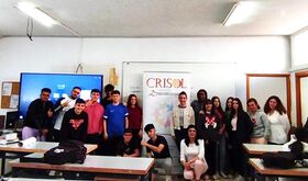 Sesin informativa del programa Crisol con alumnos de la ESO del IES Extremadura de Mrida