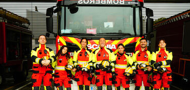 Parque Bomberos Don Benito-Villanueva registra su primer turno con más mujeres que hombres