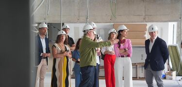 García Espada visita las obras de adecuación del Palacio de Congresos de Badajoz