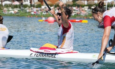 La palista emeritense Estefanía Fernández se proclama campeona del mundo con el K4 500