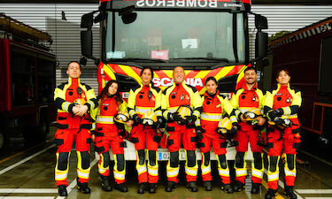 Parque Bomberos Don Benito-Villanueva registra su primer turno con más mujeres que hombres