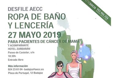 AECC organiza en Badajoz un desfile lencería para mujeres que han sufrido cáncer de mama