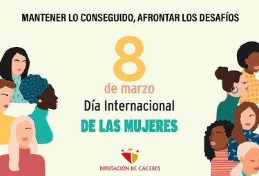 Campaña 8M Diputación Cáceres con testimonios jóvenes medio rural sobre violencia machista