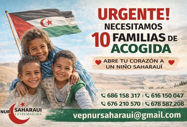 Diez menores saharauis necesitan familias de acogida en Extremadura
