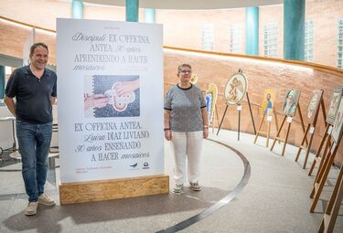Una exposición en Mérida rinde homenaje al taller de mosaicos de Luisa Díaz Liviano