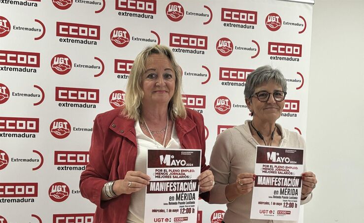 UGT y CCOO pedirn el 1 de mayo en Extremadura pleno empleo y mejoras salariales