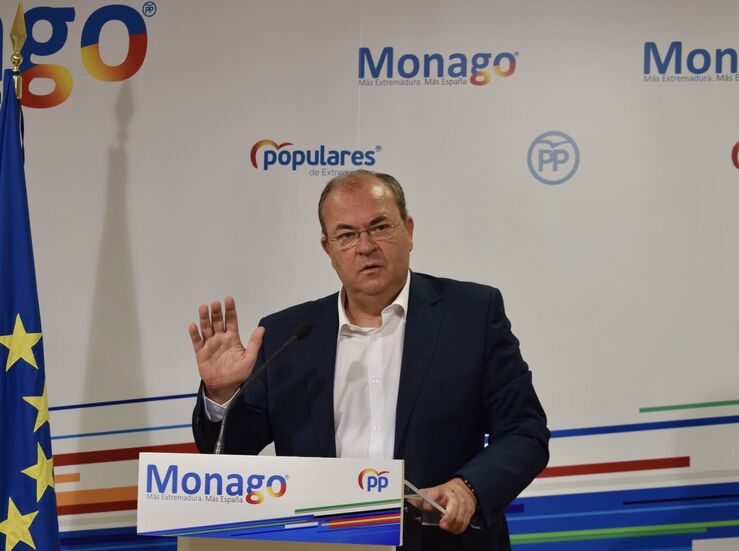 Monago critica que el decreto de nueva normalidad de la Junta supone menos democracia