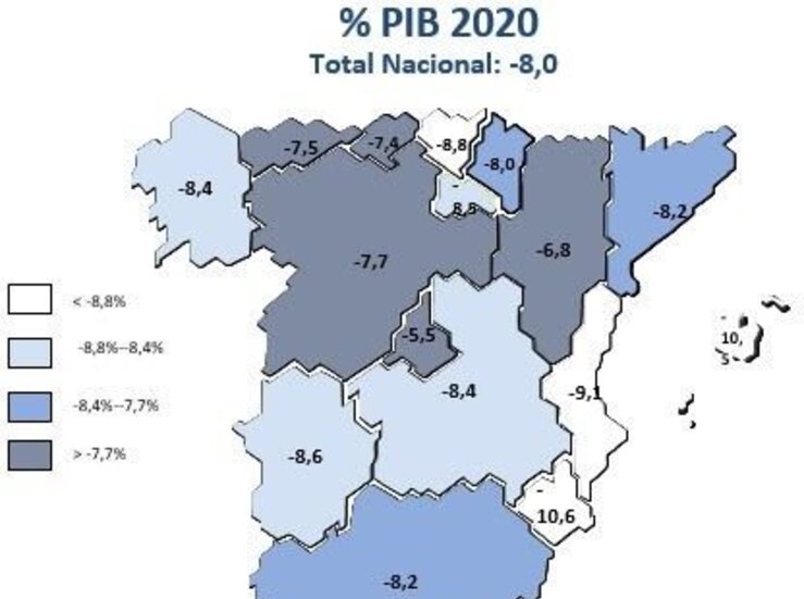 Ceprede estima una cada del 86 por ciento del PIB en Extremadura en 2020