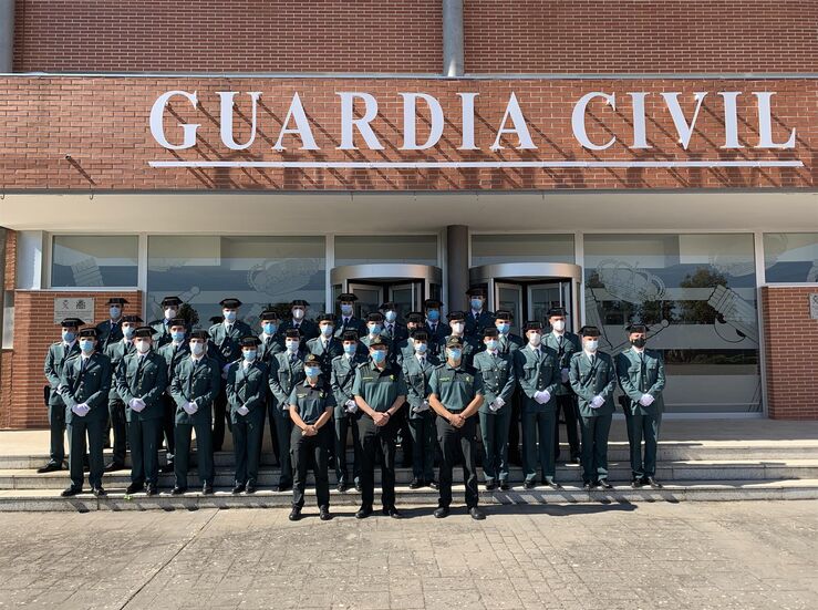 Comandancia Guardia Civil de Cceres cuenta con 29 nuevos agentes en prcticas