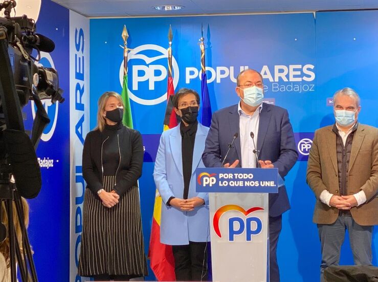 El PP de Extremadura presentar 48 enmiendas para Badajoz por valor de unos 14 millones