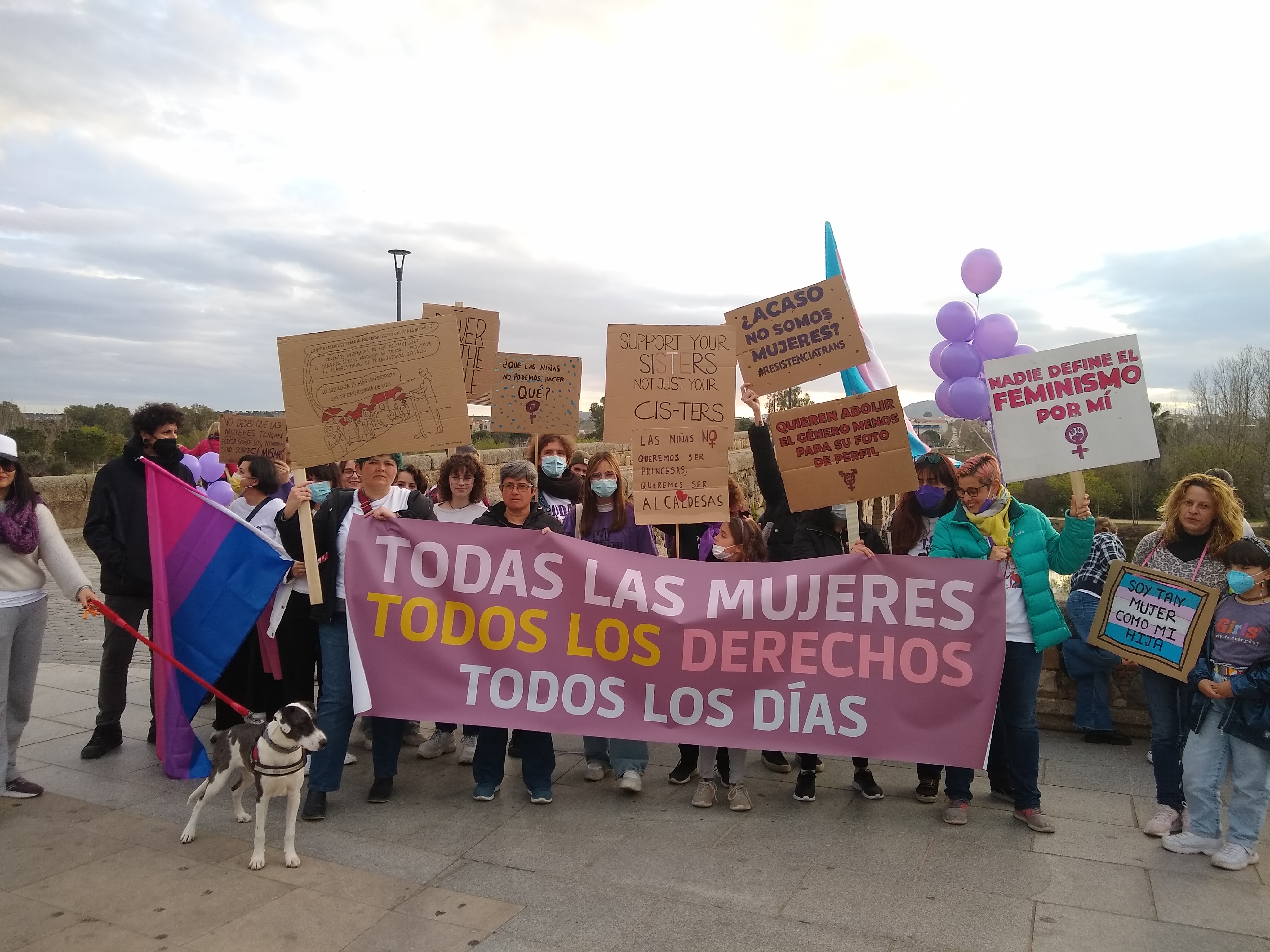 Manifestación 8M Bloque Crítico Transfeminista e Inclusivo