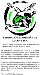 FEDERACIÓN EXTREMEÑA DE LUCHA Y D.A. FEDERACIÓN EXTREMEÑA DE LUCHA Y D.A.
