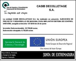 CASIB DECOLLETAGE S.A. CASIB DECOLLETAGE S.A.