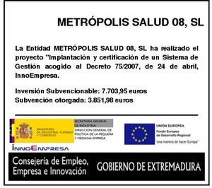 METRÓPOLIS SALUD 08, SL METRÓPOLIS SALUD 08, SL