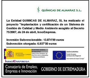 QUIMICAS DE ALMARAZ, SL QUIMICAS DE ALMARAZ, SL