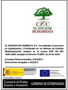 EL ENCINAR DE HUMIENTA S.A. EL ENCINAR DE HUMIENTA S.A.