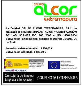 GRUPO ALCOR EXTREMADURA, S.L.L GRUPO ALCOR EXTREMADURA, S.L.L