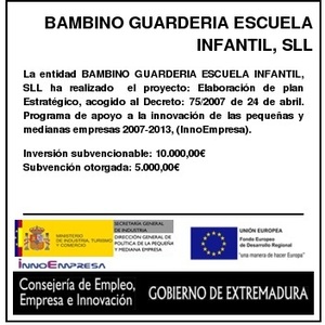 BAMBINO GUARDERIA ESCUELA INFANTIL, SLL