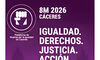La Plataforma de Mujeres por la Igualdad de Cceres convoca una marcha para este 8M