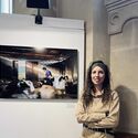 Una fotografa de Elsa BUFFARD ganadero extremeo expuesta en el Panten de Pars