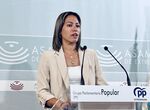 Isabel M G Lpez toma posesin de su escao como diputada del Grupo Popular en Asamblea