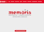 El Servicio de Memoria Histrica y Democrtica de Diputacin de Badajoz crea su propia web