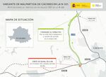 Obras variante de Malpartida de Cceres provocarn el lunes el corte del ramal a la A66