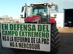 Las tractoradas de los agricultores transcurren este viernes sin incidentes