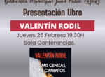 Valentn Rodil presenta en Mrida el libro De mis cenizas mis cimientos