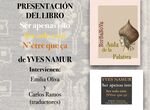 El poeta belga Yves Namur presenta su ltimo libro en el Aula de la Palabra de Cceres 