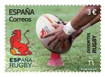 Correos rinde homenaje al rugby con un nuevo sello de la serie Deportes