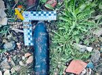 Guardia Civil desactiva proyectil artillera Guerra Civil hallado en paraje de Calamonte