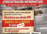 El IES Universidad Laboral de Cceres convoca una protesta por la situacin del centro