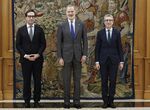 Carlos Cuerpo promete sus cargos como vicepresidente primero del Gobierno ante Felipe VI 