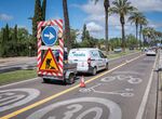 Obras nuevo colector provocan cambios en el sentido del trfico en Avda Fernndez Lpez