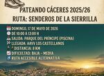 PSOE de Cceres organiza una ruta por la Sierrilla para conoceralrededores de la ciudad