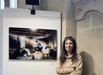 Una fotografa de Elsa BUFFARD ganadero extremeo expuesta en el Panten de Pars