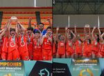 Sagrado Cceres y Sagrado AlQzeres ADC campeones infantiles baloncesto de Extremadura