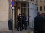 David Snchez entra a la Audiencia Provincial de Badajoz por la puerta trasera