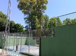 Reabren pistas pdel del polideportivo municipal de Coria tras reparar daos por borrascas