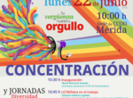 Concentracin de CCOO en Mrida en defensa de los derechos de las personas LGTBI