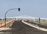 Pasarela peatonal de la Ronda Sureste de Cceres toma forma con 165 metros de longitud