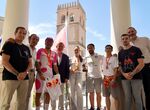 Carlos Daz Ral Zapata Fabiola Prieto y Rubn Tanco recibidos en Ayuntamiento Badajoz