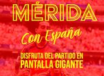 Los emeritenses dispondrn de una pantalla gigante para ver a la Roja contra Francia