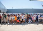 Alumnado de Escuela Barraeca de Mrida recibe a los nios del programa Vacaciones en paz