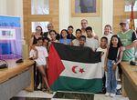 Nios saharauis del programa Vacaciones en Paz visitan el Ayuntamiento de Cceres