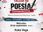 Koke Vega llega al Taller de Poesa Experimental de la Biblioteca Municipal de Mrida