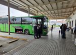 El transporte por autobs se refuerza con 45 viajes adicionales ante la FIG de Zafra